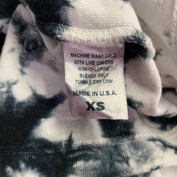 R.SWIADER Size XS White Indigo Tie Dye Cotton Crew Neck T-shirt - Picture 5 of 5